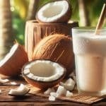 receta de como hacer agua de horchata con coco